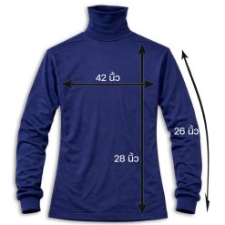 Alternative view of เสื้อยืดแขนยาว คอพัน ผ้าไมโคร ฟรีไซส์ อก 42 นิ้ว
